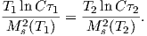 T1-ln-Cτ1-= T2-ln-C-τ2.
 M 2s(T1)    M 2s(T2)

